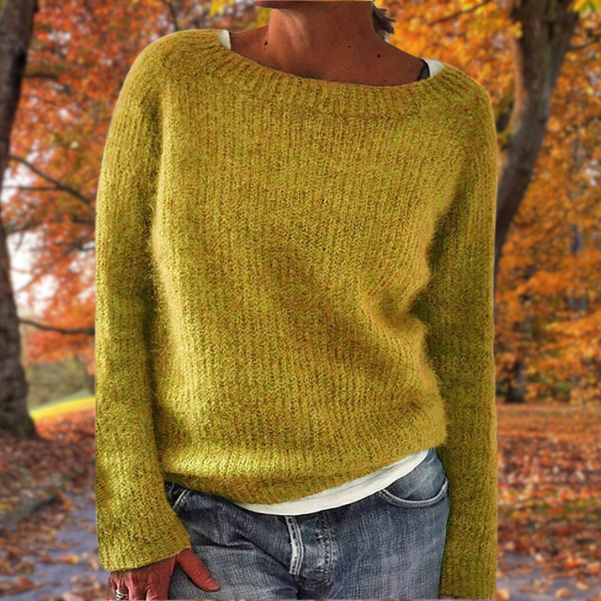 Marlowick - Boat Neck Knit Sweater Autumn Winter Layering