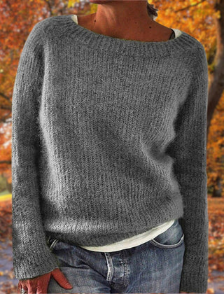 Marlowick - Boat Neck Knit Sweater Autumn Winter Layering — view 4 of 7
