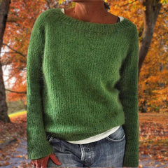 Marlowick - Boat Neck Knit Sweater Autumn Winter Layering — view 5 of 7