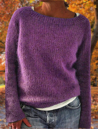Marlowick - Boat Neck Knit Sweater Autumn Winter Layering — view 7 of 7