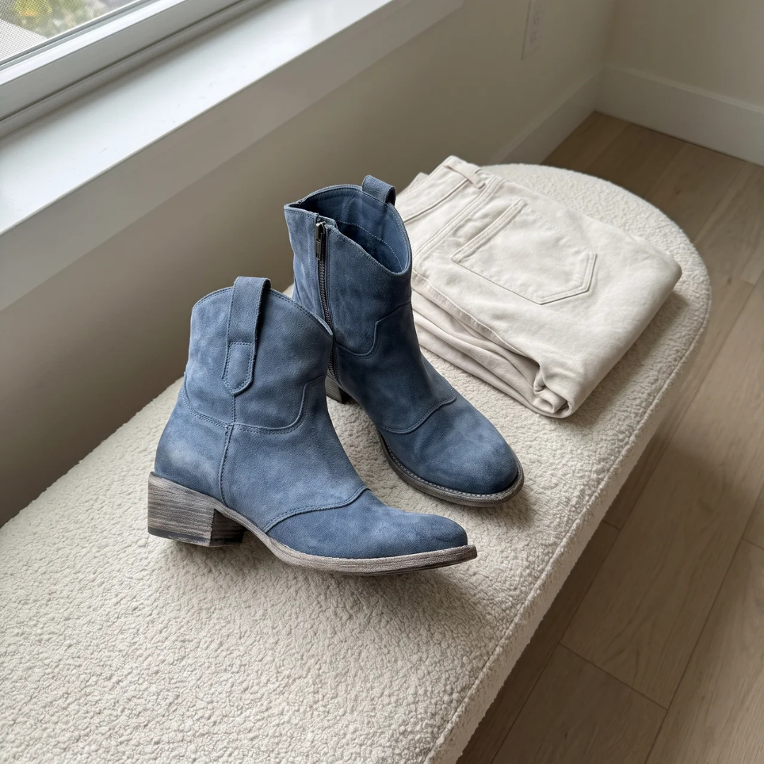 Calmora - Suede Block Heel Boots Everyday Comfort — view 10 of 10