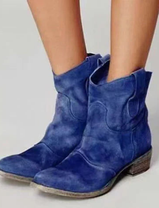 Calmora - Suede Block Heel Boots Everyday Comfort — view 2 of 10