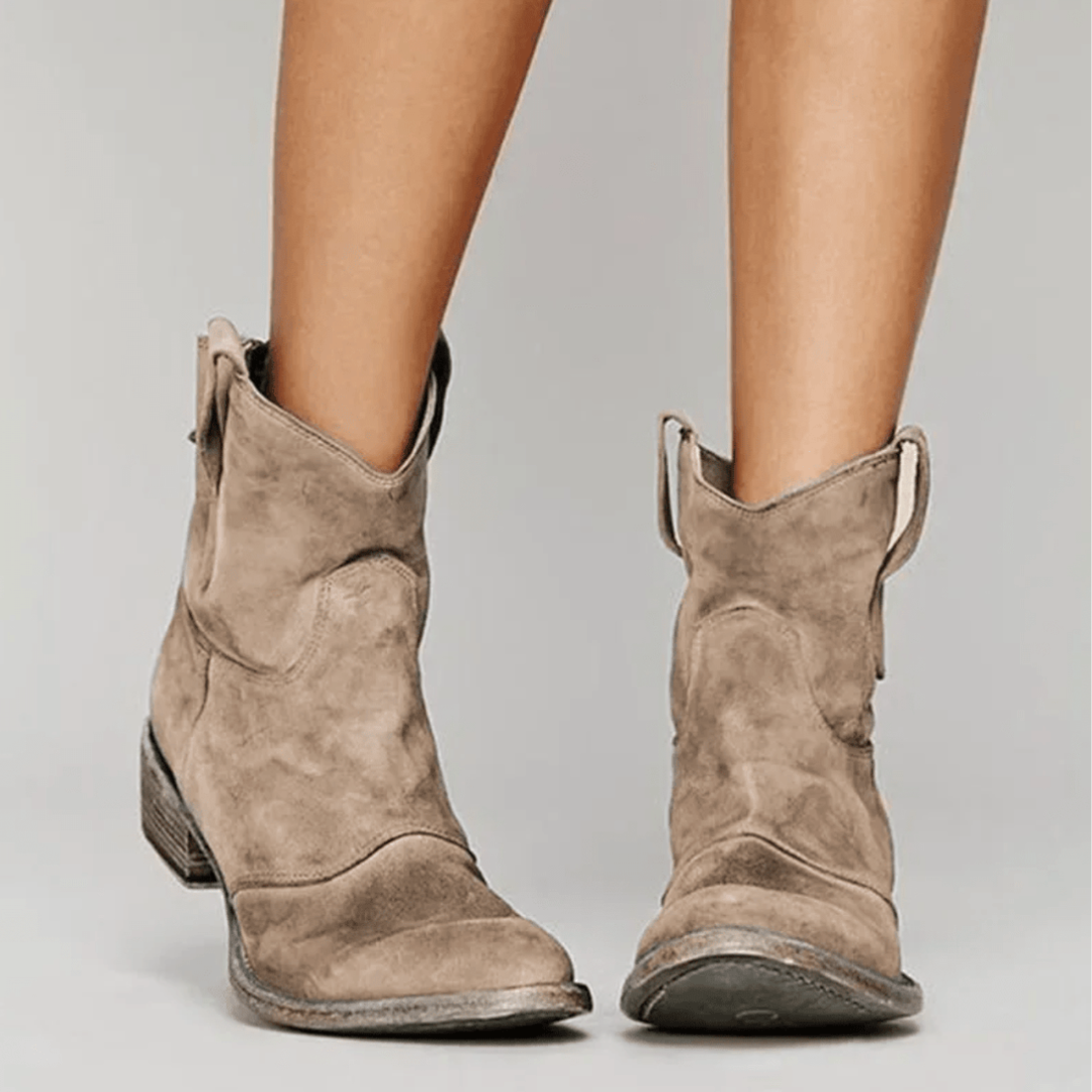 Calmora - Suede Block Heel Boots Everyday Comfort — view 3 of 10