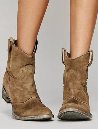 Calmora - Suede Block Heel Boots Everyday Comfort — view 4 of 10