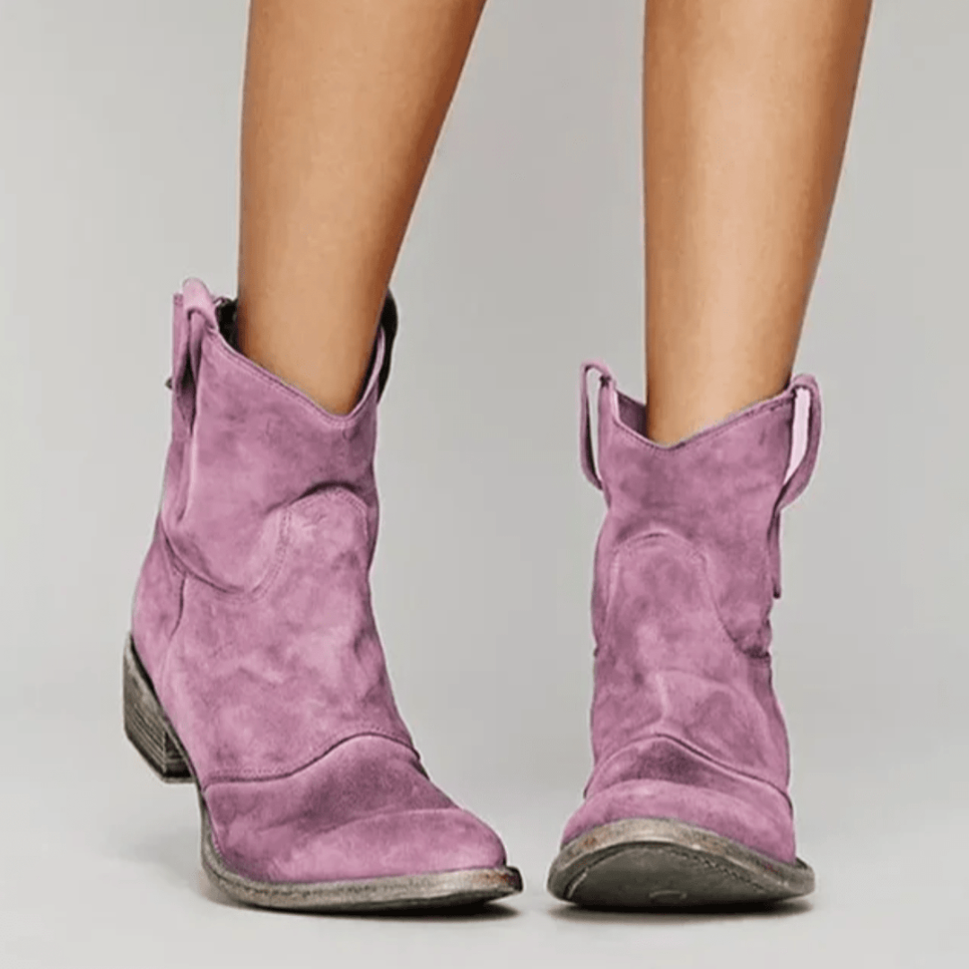Calmora - Suede Block Heel Boots Everyday Comfort — view 5 of 10