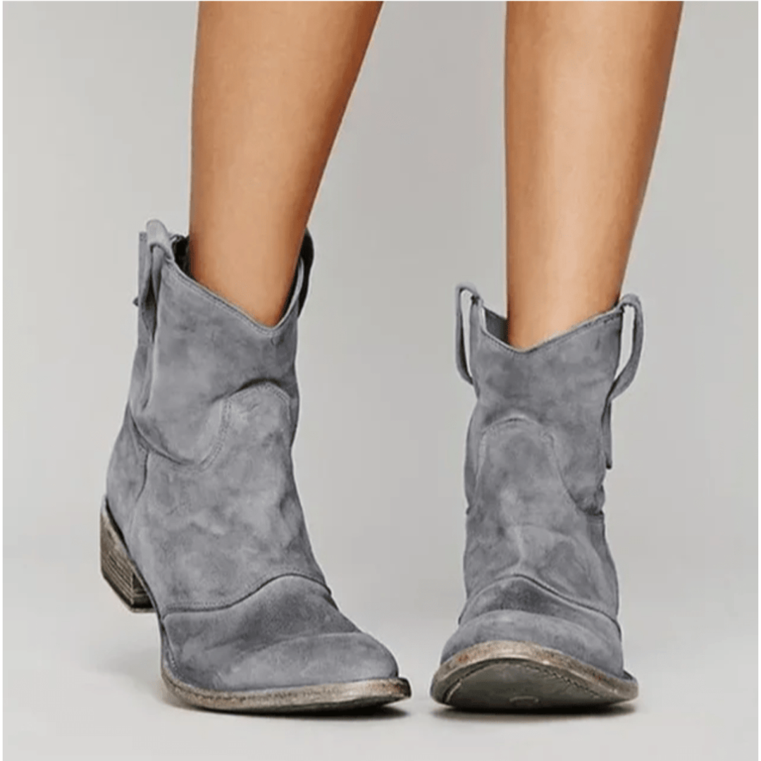 Calmora - Suede Block Heel Boots Everyday Comfort — view 7 of 10