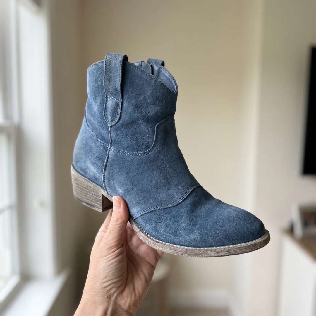 Calmora - Suede Block Heel Boots Everyday Comfort — view 8 of 10