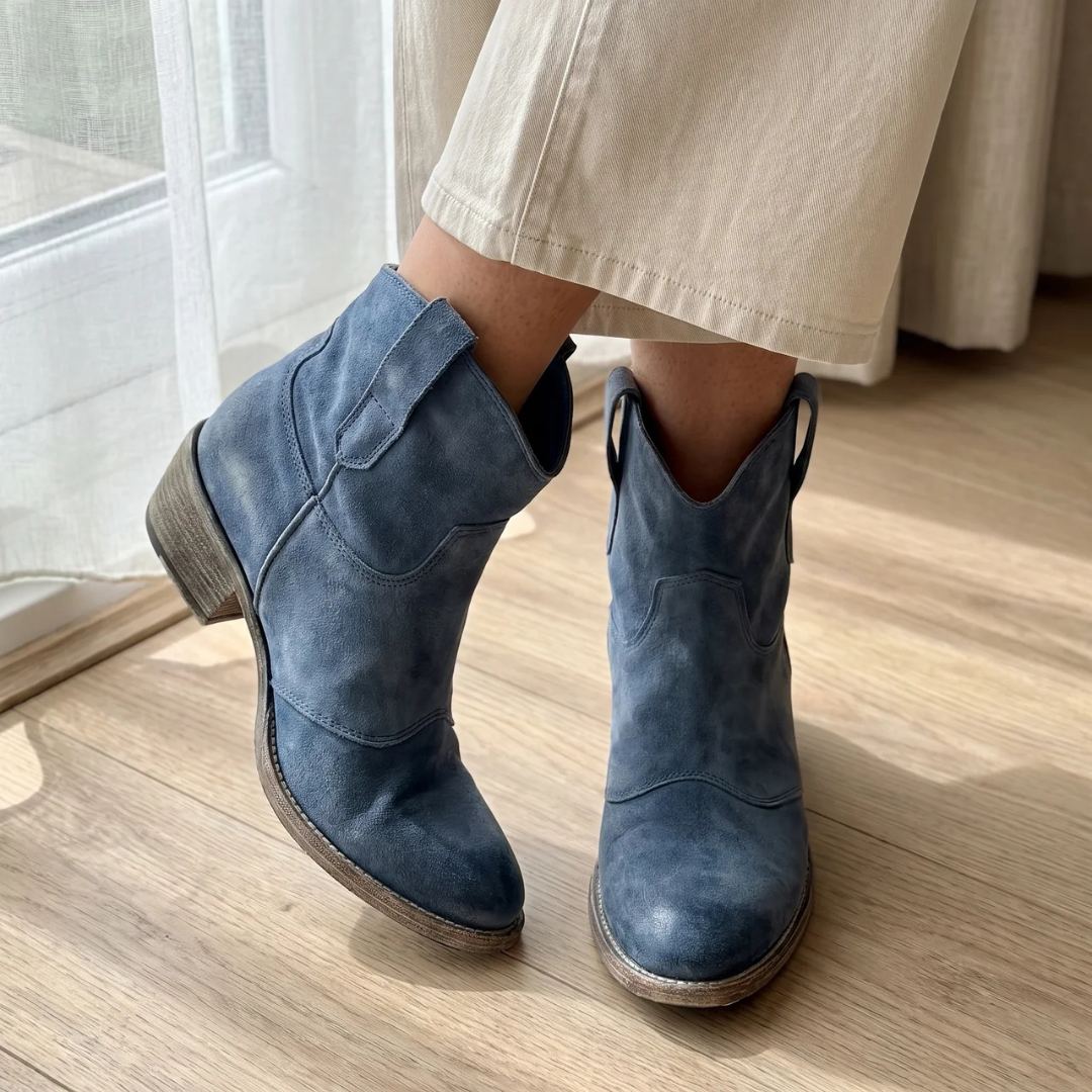 Calmora - Suede Block Heel Boots Everyday Comfort — view 9 of 10