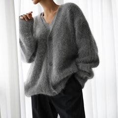 Camoressa - Ribbed Crew Neck Cashmere Pullover Cold Weather Layering — view 2 of 8
