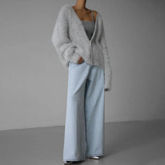 Camoressa - Ribbed Crew Neck Cashmere Pullover Cold Weather Layering — view 5 of 8