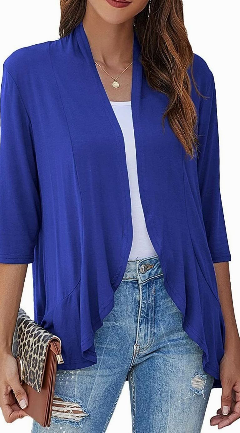 Cascata - Open-Front Draped Cardigan Casual Layering — view 7 of 10