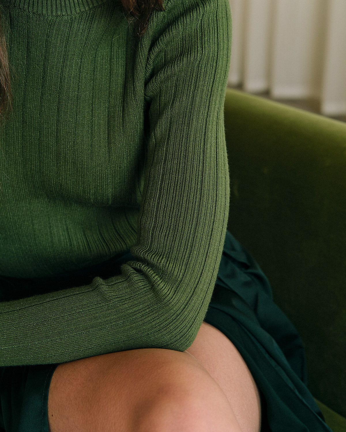 Cassalie - Ribbed Knit Sweater For Autumn Winter — view 2 of 5