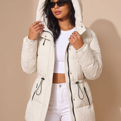 Cassenna - Cropped Quilted Puffer Jacket Winter Commuting — view 10 of 10