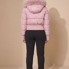 Cassenna - Cropped Quilted Puffer Jacket Winter Commuting — view 2 of 10