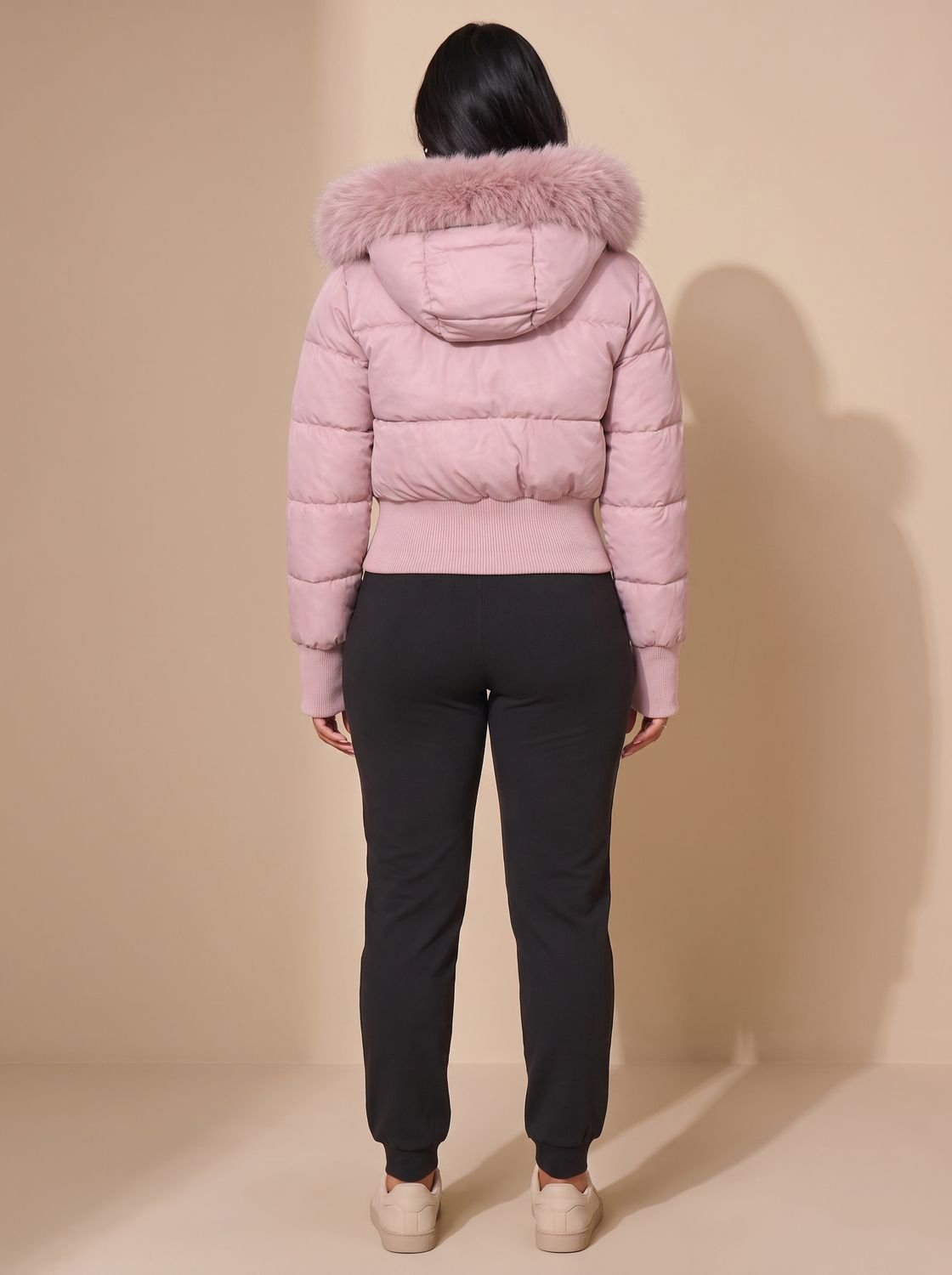 Cassenna - Cropped Quilted Puffer Jacket Winter Commuting — view 2 of 10