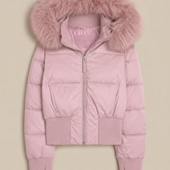 Cassenna - Cropped Quilted Puffer Jacket Winter Commuting — view 3 of 10
