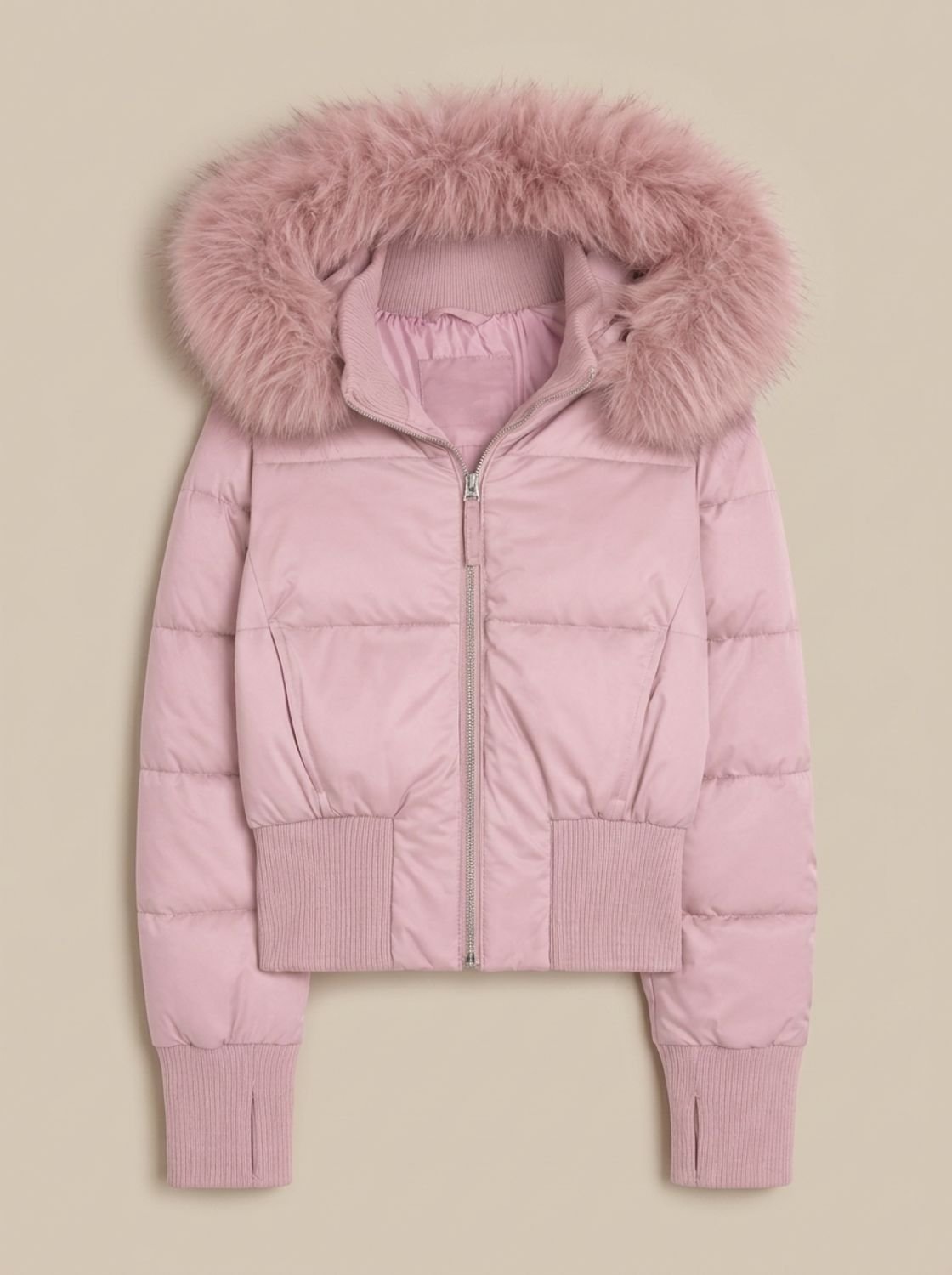 Cassenna - Cropped Quilted Puffer Jacket Winter Commuting — view 3 of 10