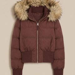 Cassenna - Cropped Quilted Puffer Jacket Winter Commuting — view 7 of 10