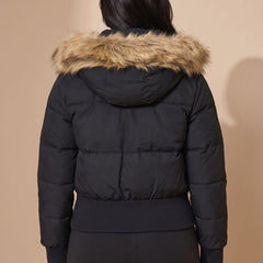 Cassenna - Cropped Quilted Puffer Jacket Winter Commuting — view 8 of 10