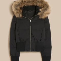 Cassenna - Cropped Quilted Puffer Jacket Winter Commuting — view 9 of 10
