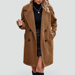 Cassenova - Mi-Length Winter Coat Office And Evening Wear