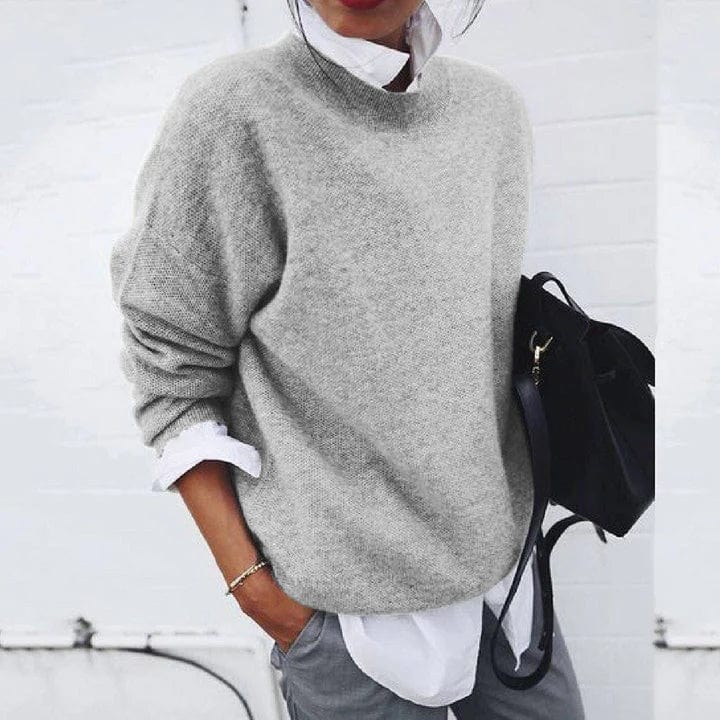 Cassiane - Loose Fit Cashmere Sweater Everyday Layering — view 2 of 9