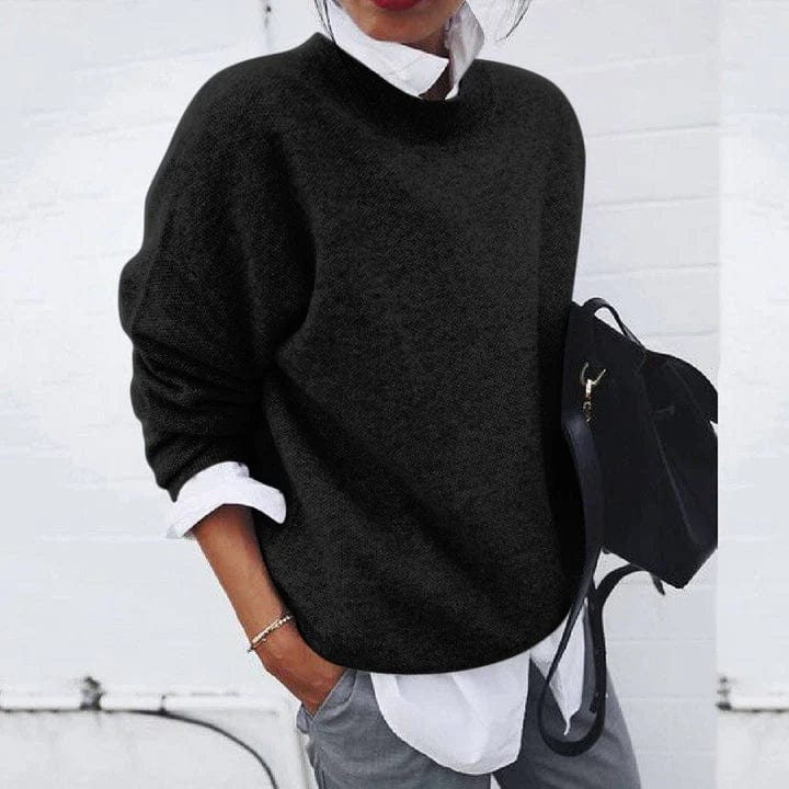 Cassiane - Loose Fit Cashmere Sweater Everyday Layering — view 5 of 9