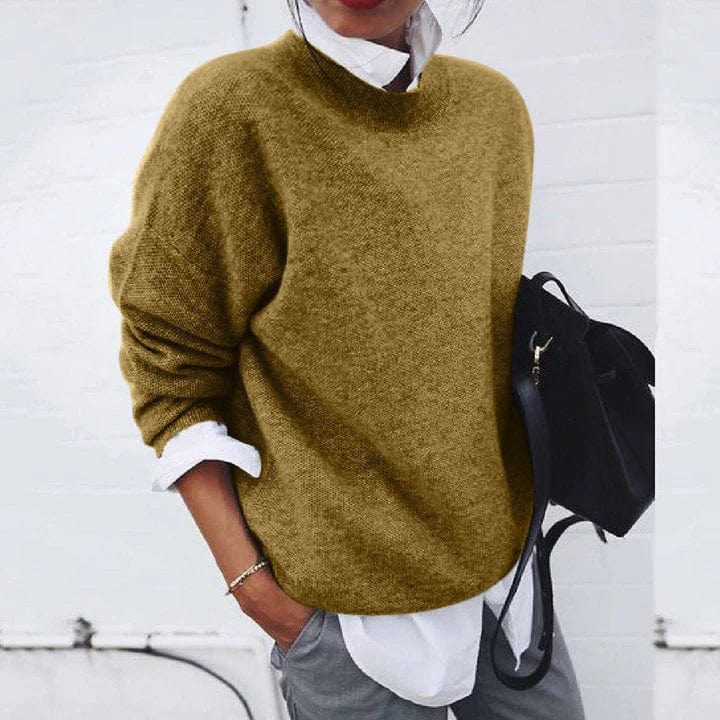 Cassiane - Loose Fit Cashmere Sweater Everyday Layering — view 7 of 9