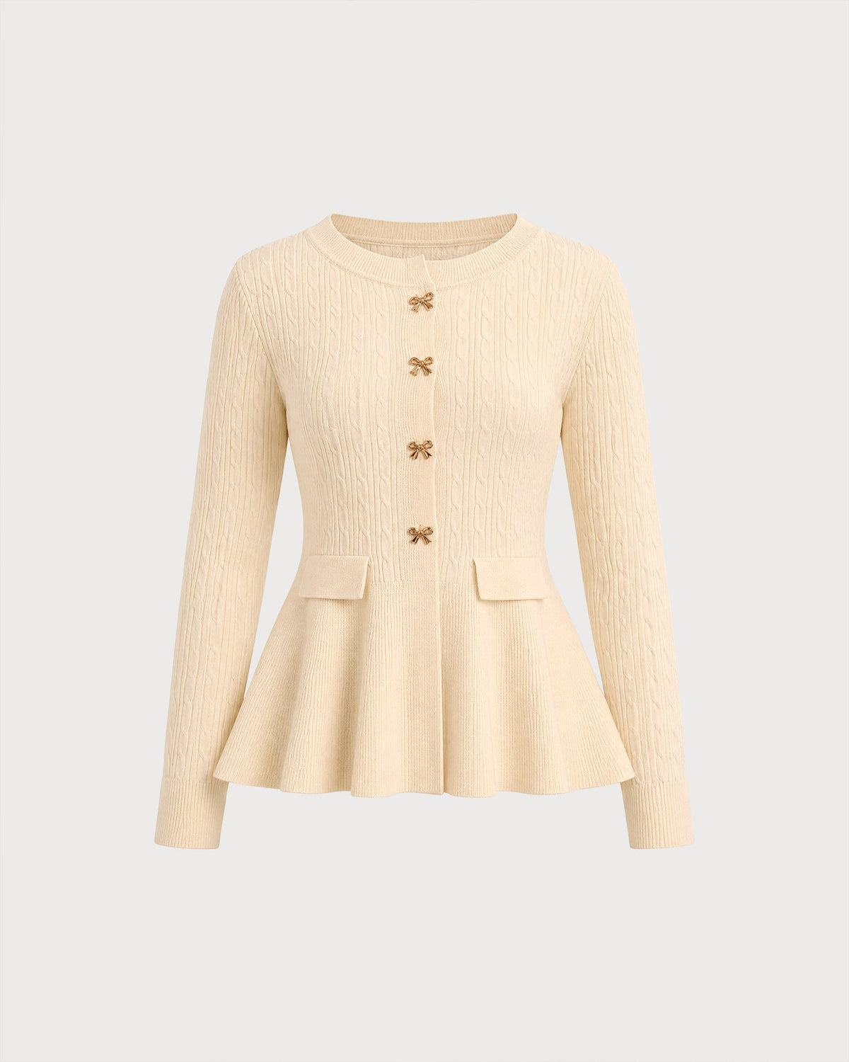 Cassimere - Textured Button Sweater Casual Autumn Winter Wear — view 7 of 9