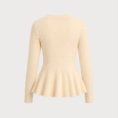 Cassimere - Textured Button Sweater Casual Autumn Winter Wear — view 8 of 9