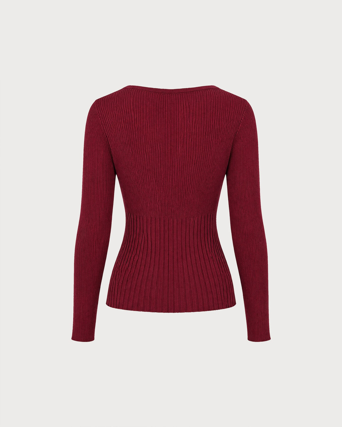 Cassimira - Textured Knit V Neck Sweater Autumn Winter Wear — view 5 of 6