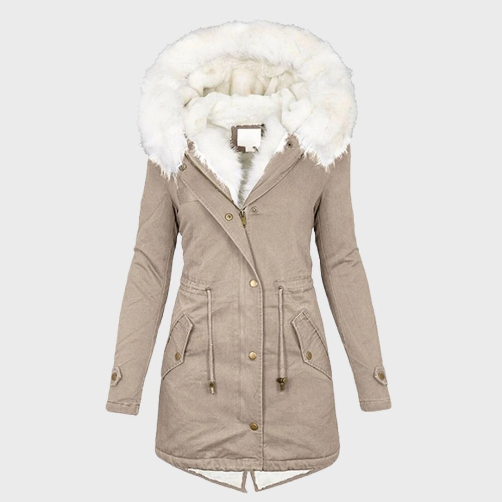 Cassinelle - Faux Fur Trim Puffer Jacket Cold Weather Wear — view 2 of 6