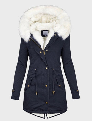 Cassinelle - Faux Fur Trim Puffer Jacket Cold Weather Wear — view 3 of 6