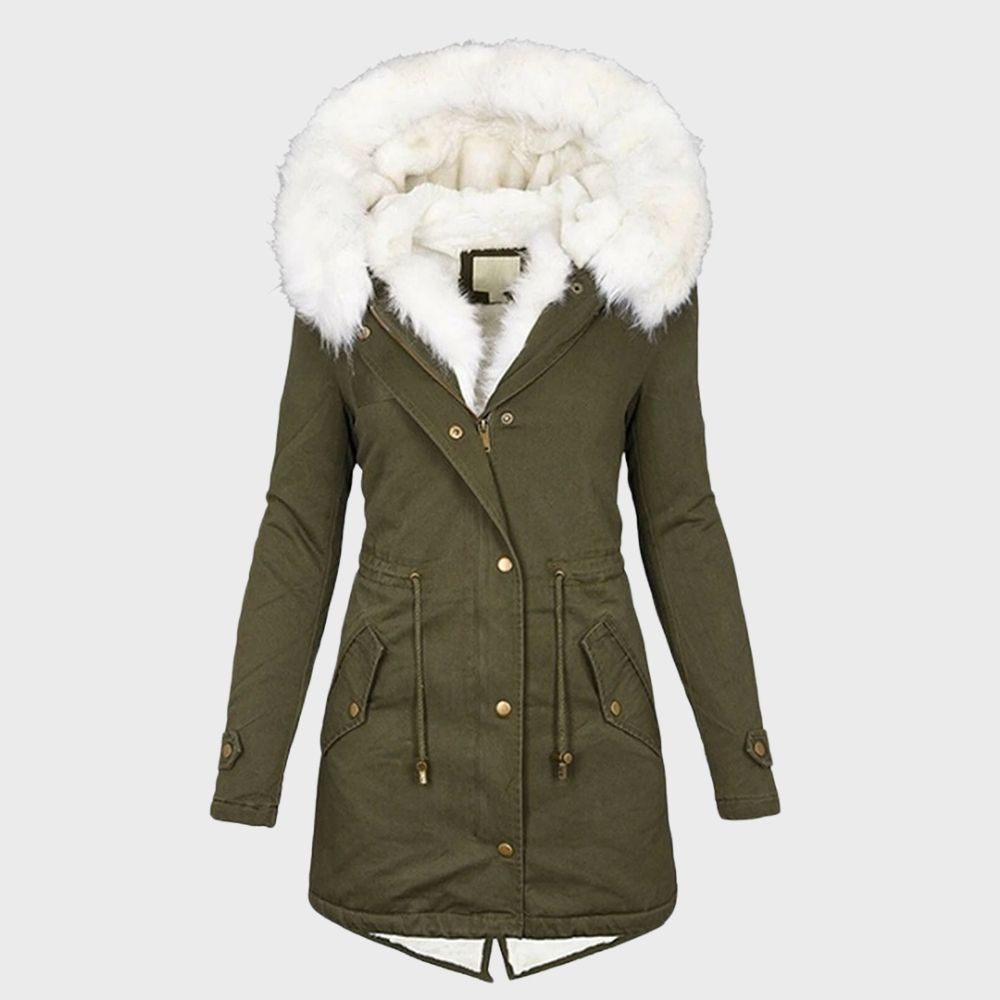 Cassinelle - Faux Fur Trim Puffer Jacket Cold Weather Wear — view 5 of 6