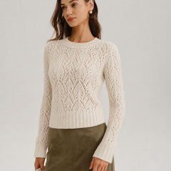 Cassiveil - Textured Knit Sweater Casual Cold Weather Wear — view 2 of 6