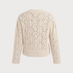 Cassiveil - Textured Knit Sweater Casual Cold Weather Wear — view 5 of 6