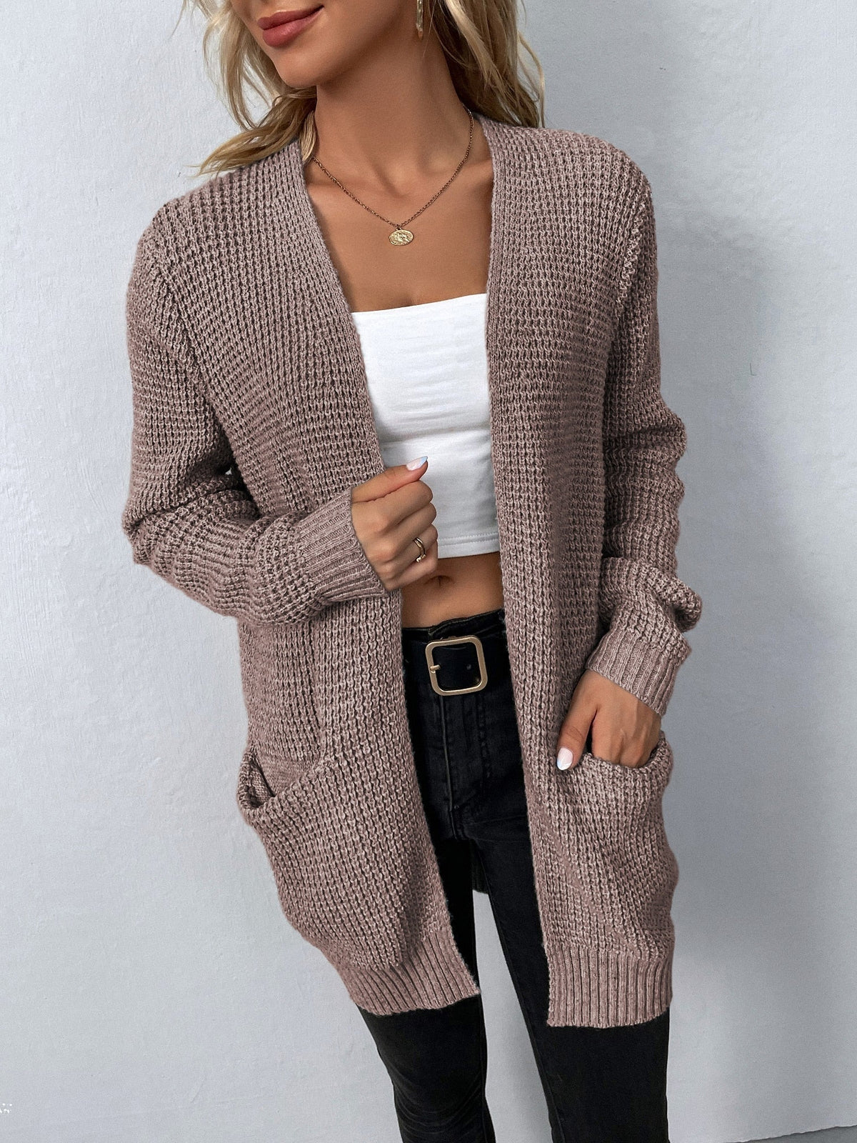 Marlette - Open Front Long Cardigan Everyday Layering — view 2 of 4