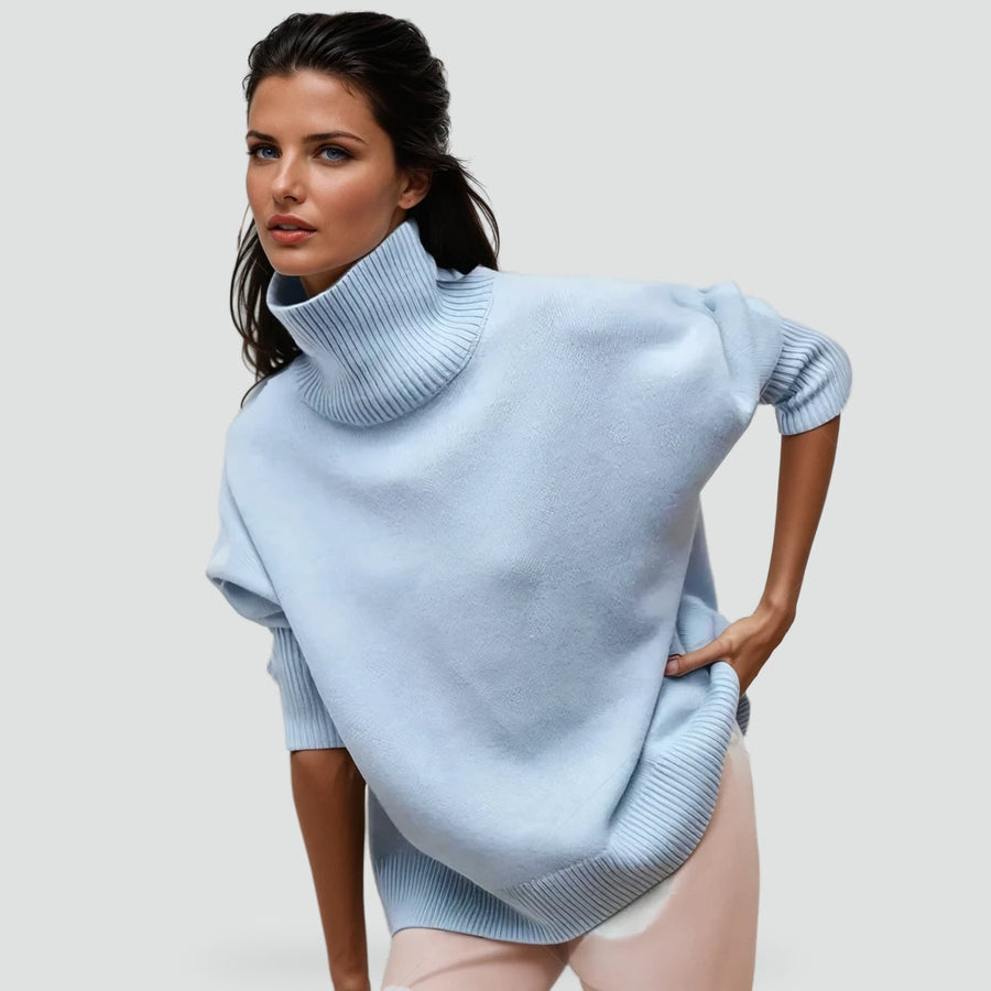 Colvane - Turtleneck Sweater Cooler Day Layering