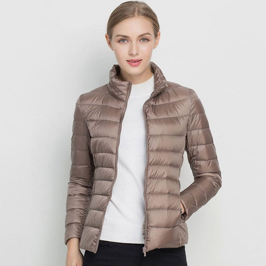Corrienne - Padded Quilted Coat Cold Weather Layering