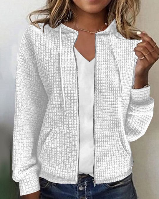 Corvessa - Zip-Up Hoodie Jacket Everyday Layering — view 2 of 5