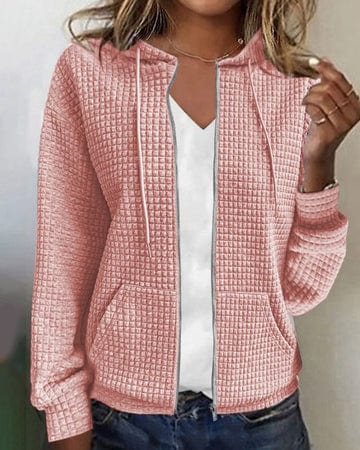 Corvessa - Zip-Up Hoodie Jacket Everyday Layering — view 4 of 5