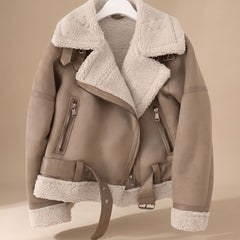 Corvine - Belted Aviator Jacket Cold Weather Layering — view 2 of 10
