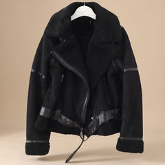 Corvine - Belted Aviator Jacket Cold Weather Layering — view 3 of 10