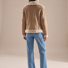 Corvine - Belted Aviator Jacket Cold Weather Layering — view 7 of 10