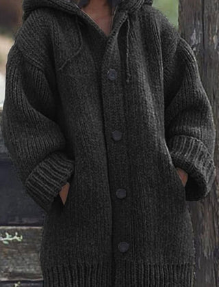 Cosetta - Hooded Oversized Knit Cardigan Weekend Layering — view 3 of 6