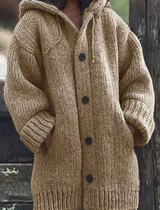 Cosetta - Hooded Oversized Knit Cardigan Weekend Layering — view 4 of 6