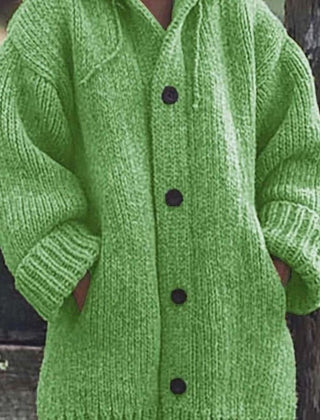 Cosetta - Hooded Oversized Knit Cardigan Weekend Layering — view 5 of 6