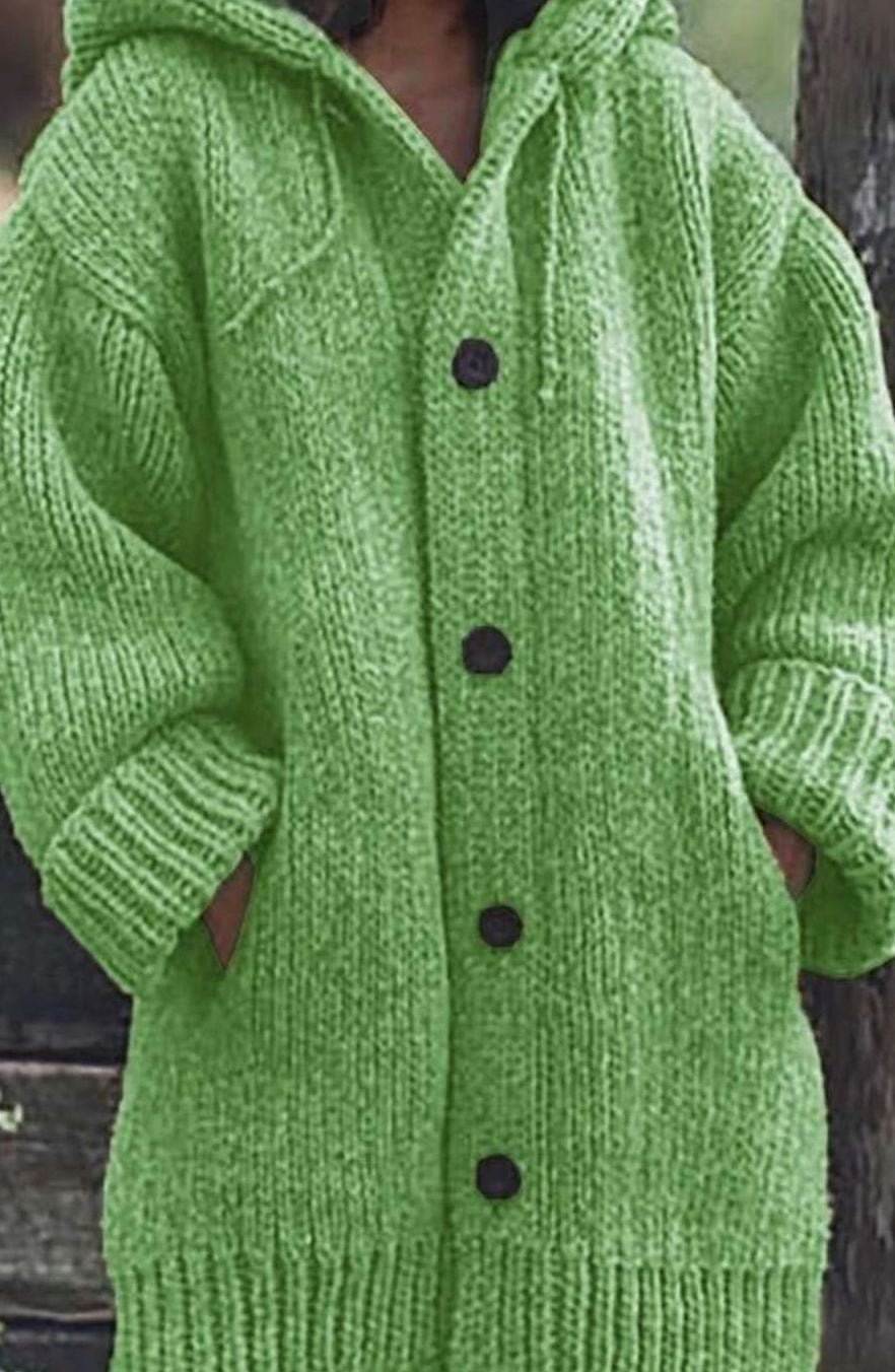Cosetta - Hooded Oversized Knit Cardigan Weekend Layering — view 5 of 6