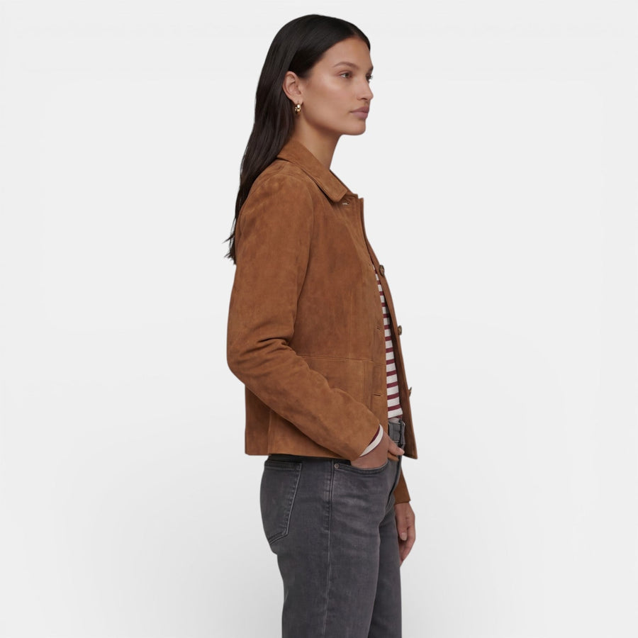 Sueleta - Suede Effect Jacket Office To Weekend Wear — view 2 of 4