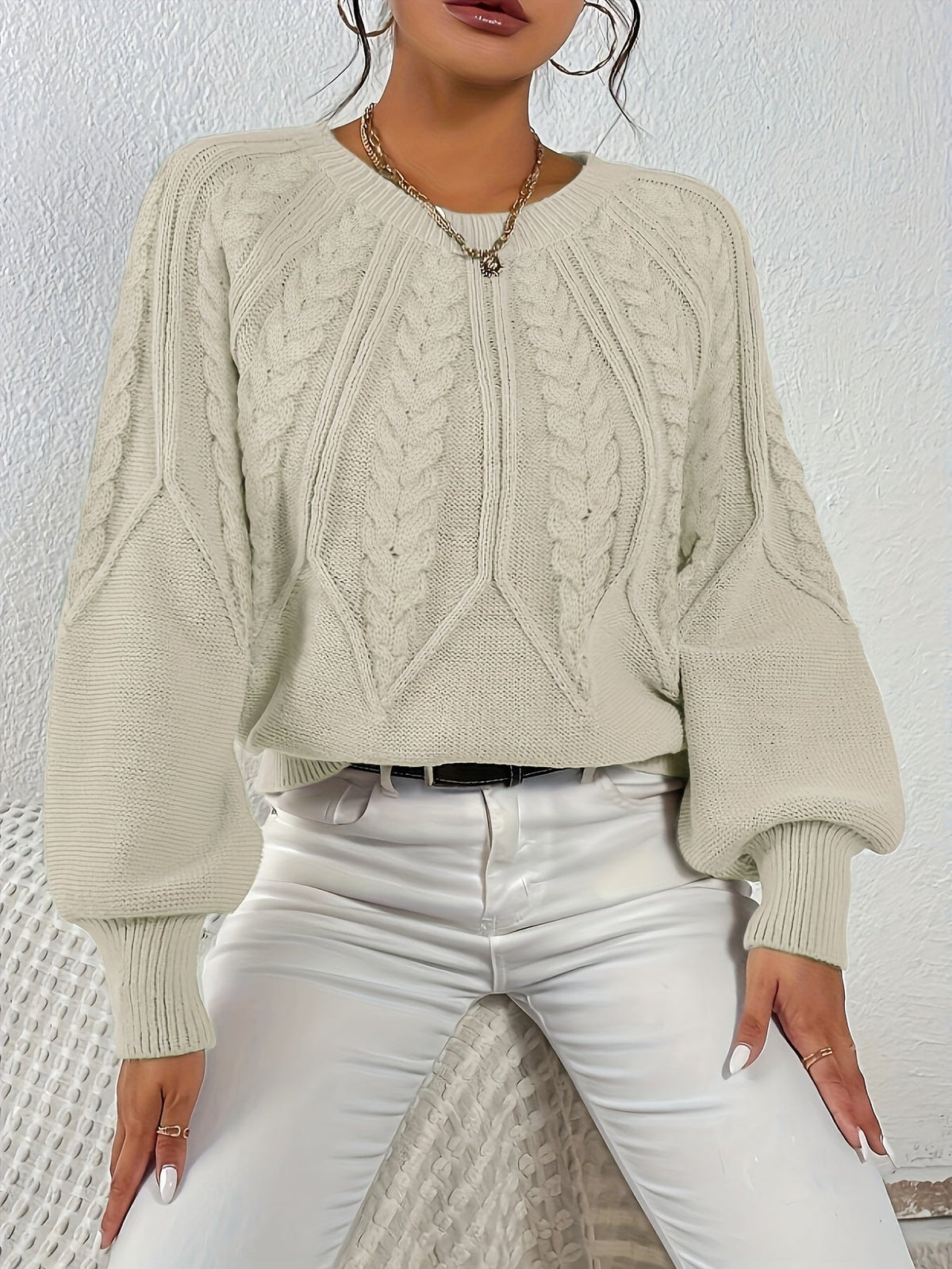 Verlana - Cable Knit Sweater For Everyday Wear — view 7 of 10